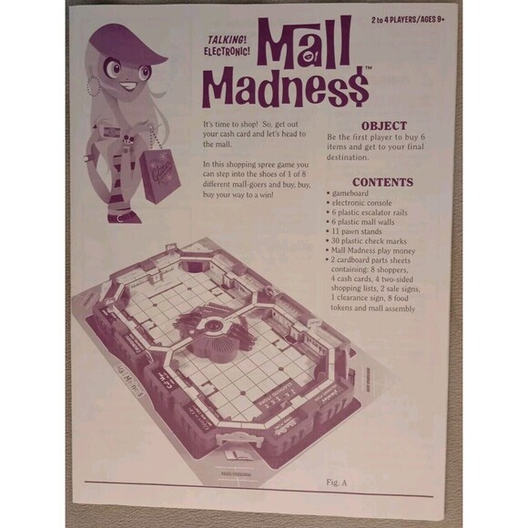 Milton Bradley Hasbro 2004 Electronic Talking Mall Madness Board Game Y2K - Picture 3 of 16
